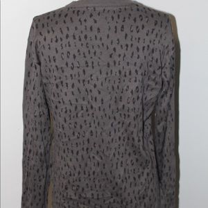 Cheetah Print Grey Sweater